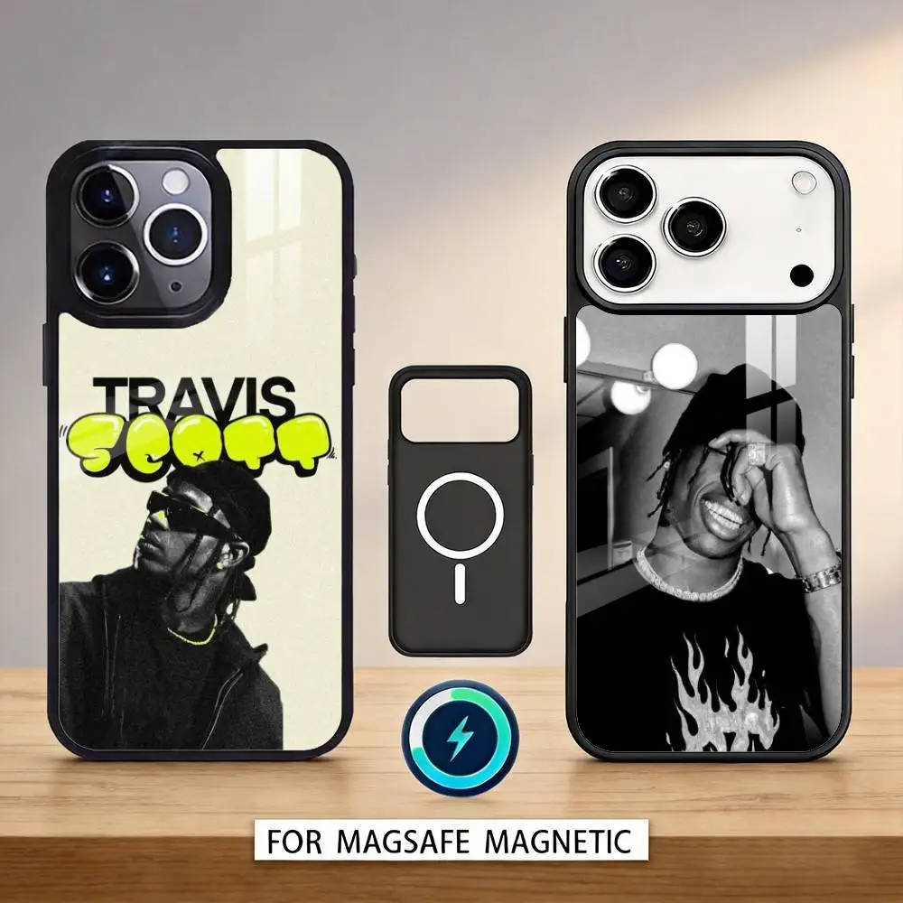 

T-Travis S-ScottS Singer Phone Case For iPhone 17,16,15,14,13,12,Pro,Max For Magsafe Magnetic Wireless Charging