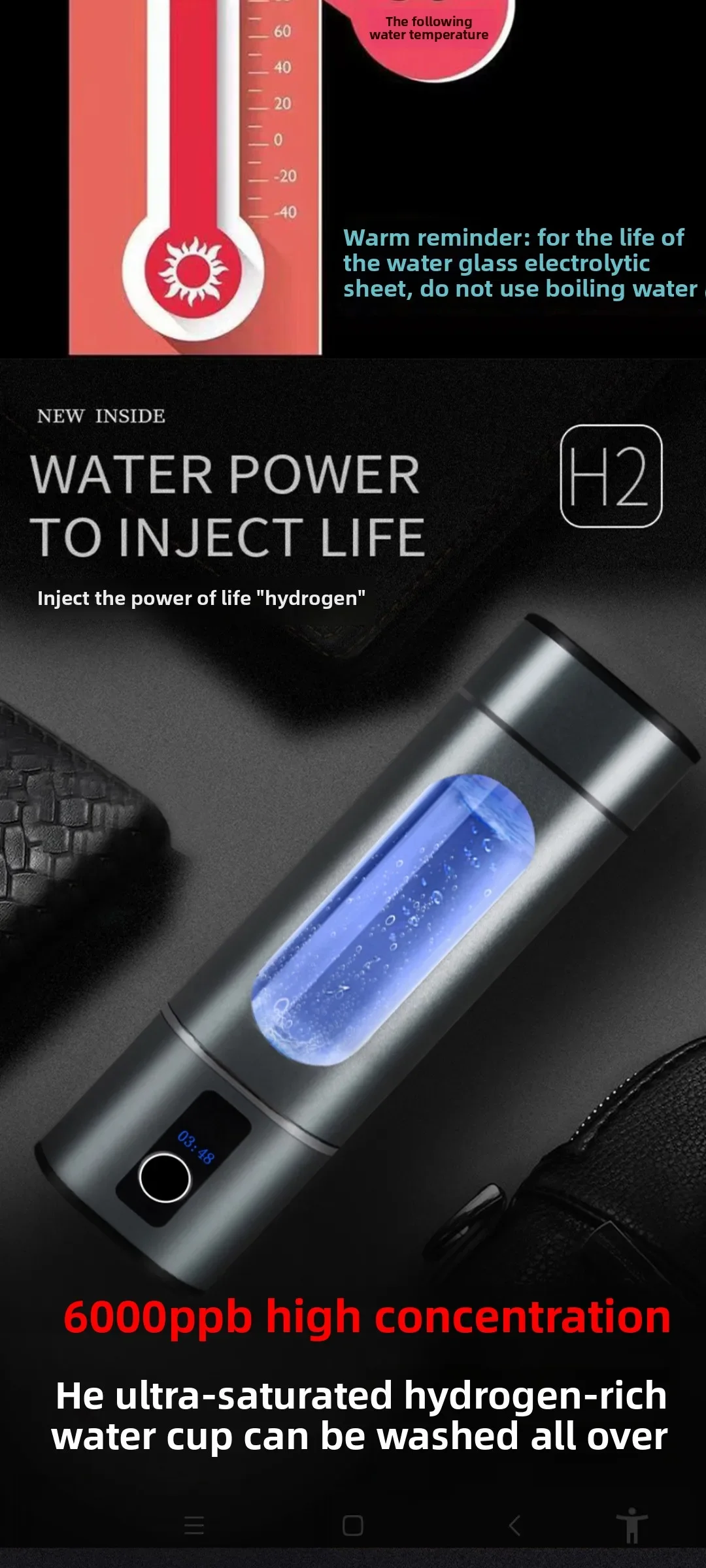 Large flow hydrogen and  integrated machine hydrogen suction machine pulse new household