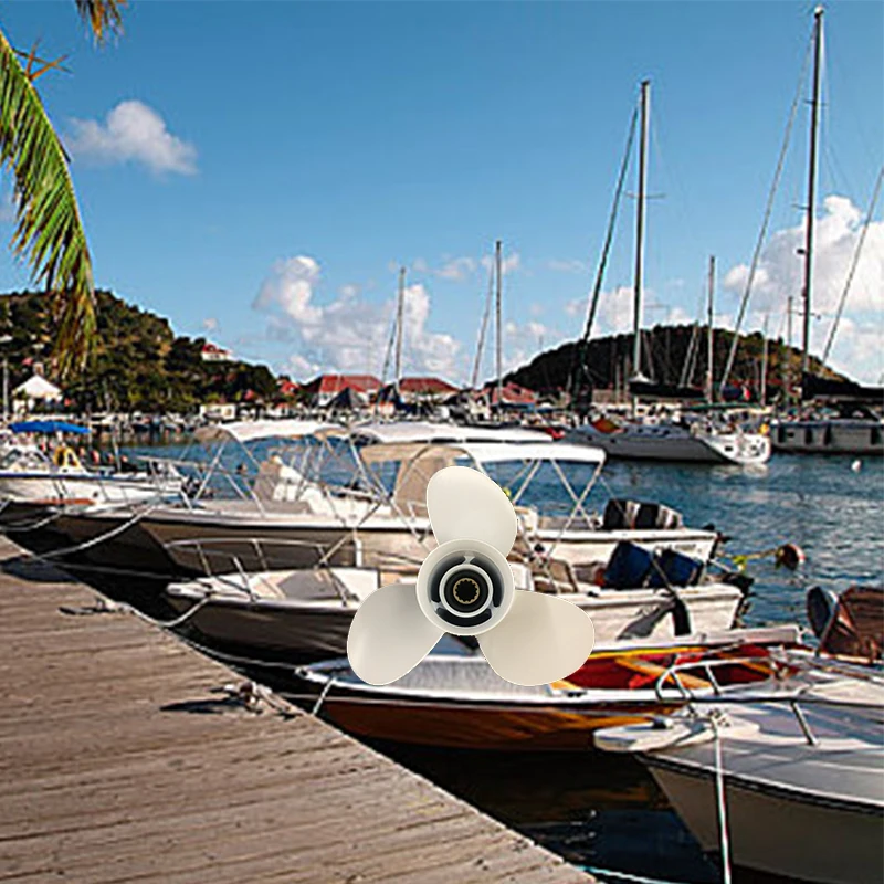 

Пропеллер Captain подвесных двигателей 9 7/8x11 1/4 для Yamaha 20HP 25HP 30HP F20 F25 F45 10-зубчатый шлицевой правый 664-45947-01-EL