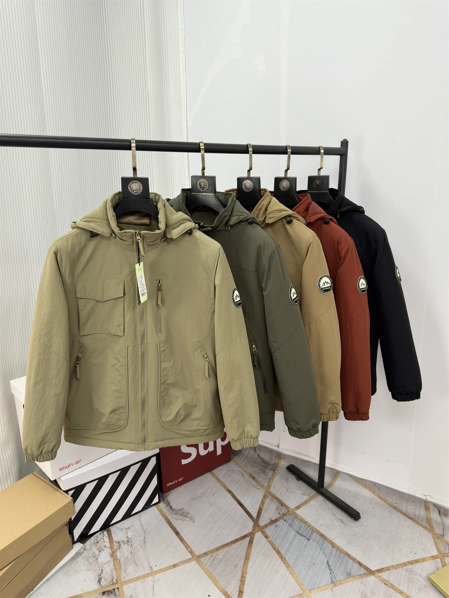 

Утепленная флисовая куртка для активного отдыха, мужская модная функциональная ветрозащитная водоотталкивающая теплая куртка в стиле хардкор