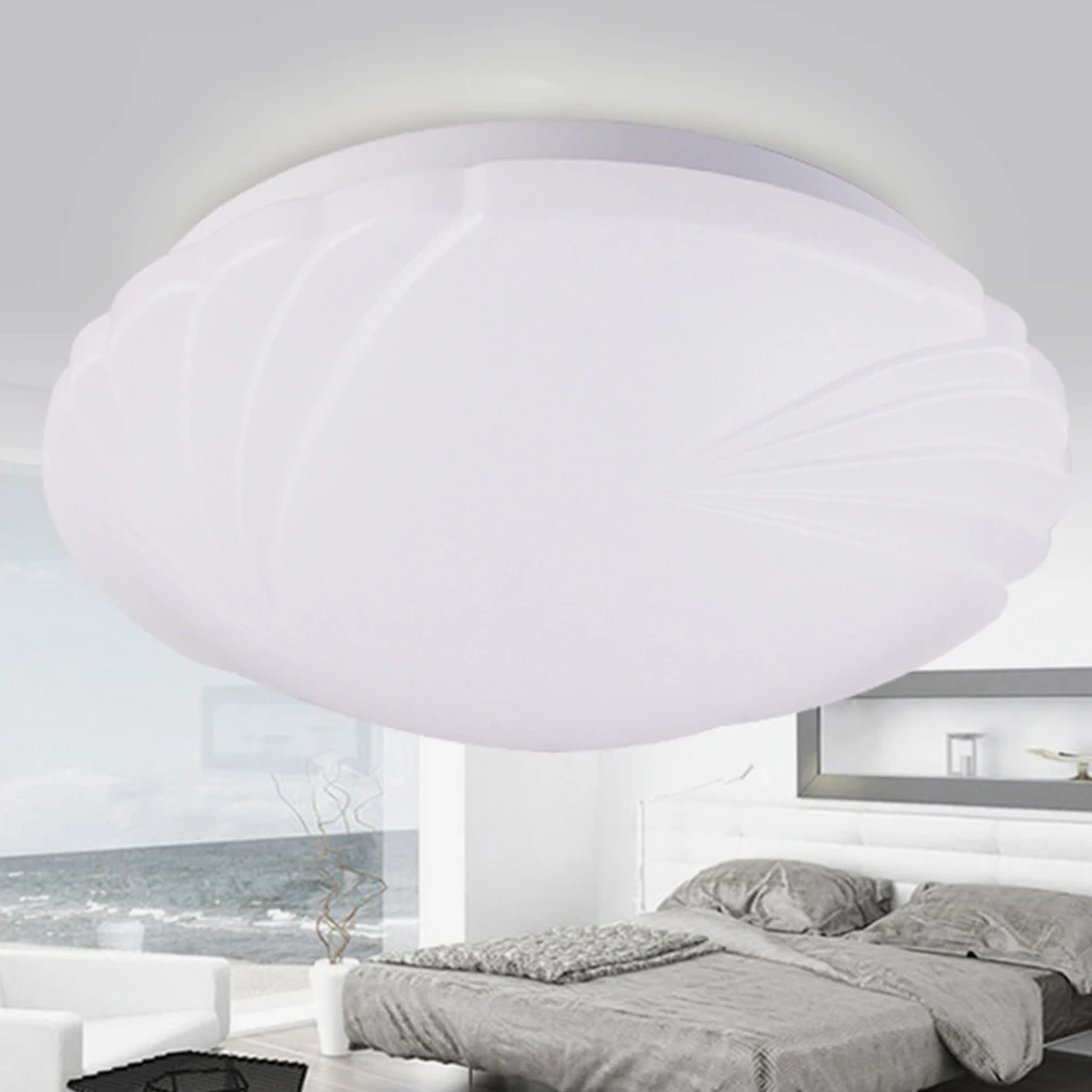 

Ceiling Light Cover Plastic Round Shape High Transmittance Easy Install Living Room Bedroom Office Ceiling Light Shade