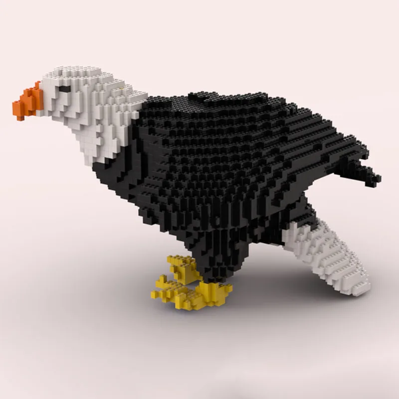 

4529PCS Animal Series Majestic Eagle Sculpture Detailed Moc Diy Education Building Block Birthday Toy Gift Breathtaking Display