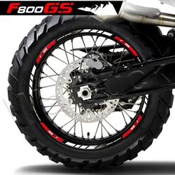 Motorcycle Wheel Sticker Reflective Rim Stripe Decals Waterproof Accessories For F800GS F 800GS F800 GS f800gs