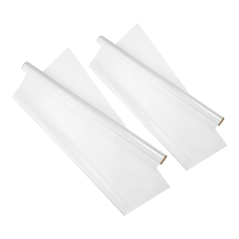 2Pcs Dry Erase Wall Sticker Removable Electrostatic Whiteboard for Home Office Rewritable Smooth Writing Surface Graffiti Board