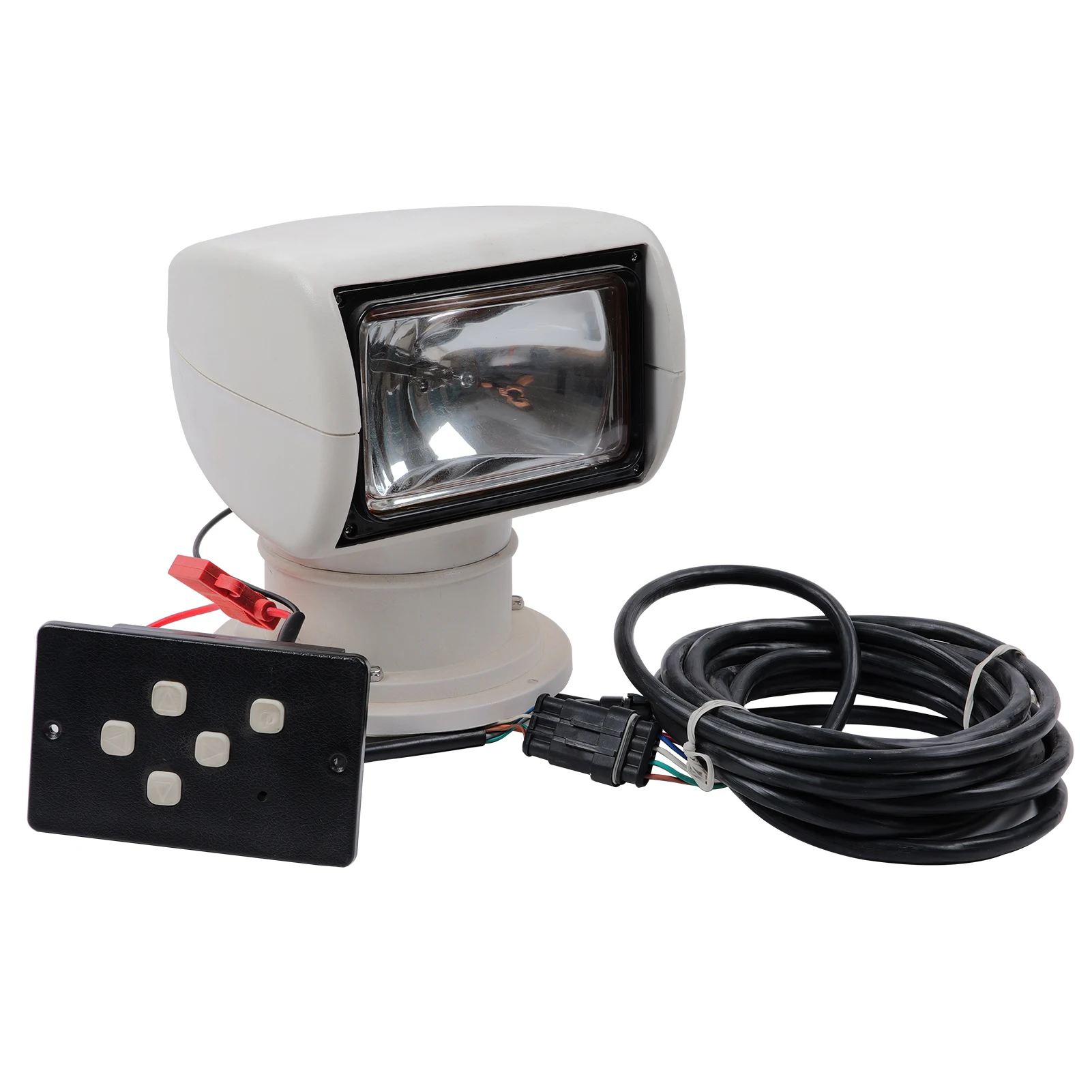 STLF 12v Marine Yacht Searchlight Halogen Marine Yacht Spotlight Search Light 100W Remote hid Searchlight for Boat