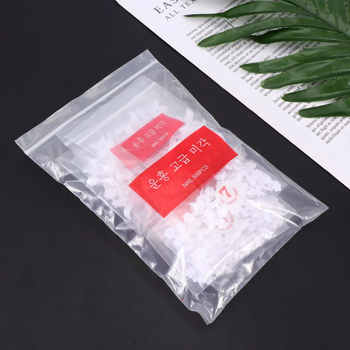 

500pcs French Nail Tips Adhesive Stickers Pre-Shaped Diy Manicure Design For Salon Home Nail Art Tool Guide Stencil