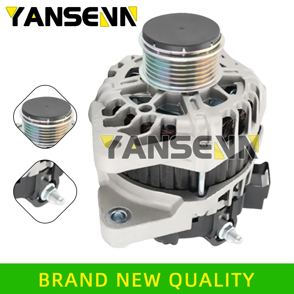 Alternator r for KIA Cerato Soul 1.6 2010- 373002B150 37300-2B150 2613746, 11608, 208-780 90AMP/12V CW 6-Groove