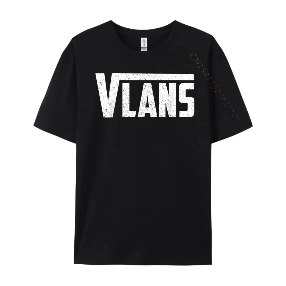 مضحك الجدة Vlans المواهب فريد شبكة الهندسة الخريف الملابس الجمالية رجل تي شيرت مطبوعة المحملة