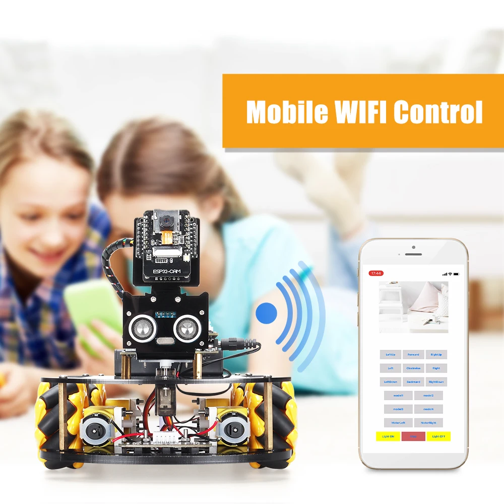 ESP32 Cam Smart Robot Car Kit for Arduino Project with Super ESP32 Wifi Camera Programming Coding Robotics Educational Kits