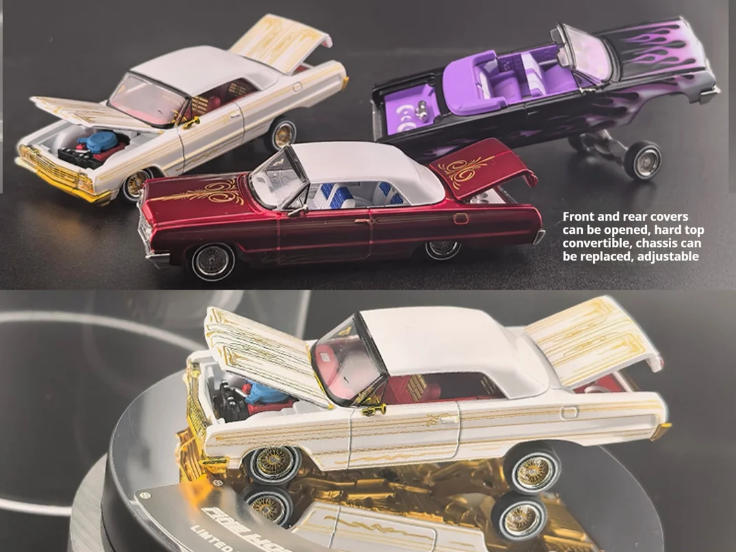 Fine Works Imparasi Coast Jumping Car 1:64 Model samochodu ze stopu z otwartymi drzwiami