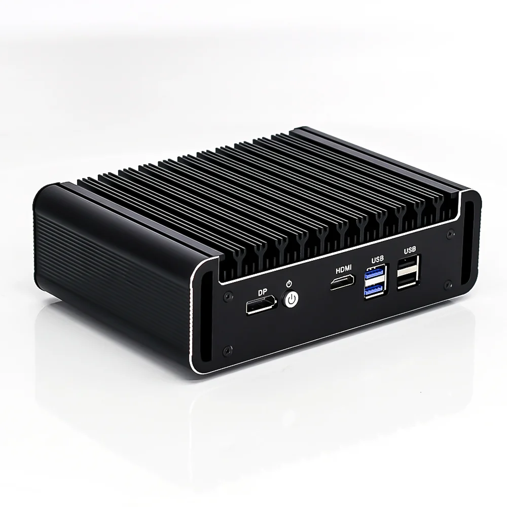 2.5G 6 LAN นุ่ม PfSense Router Pentium N6005 Celeron N5105 Intel I225 2500M 2 * DDR4 NVMe SSD อุตสาหกรรม Fanless Mini PC RS232 COM