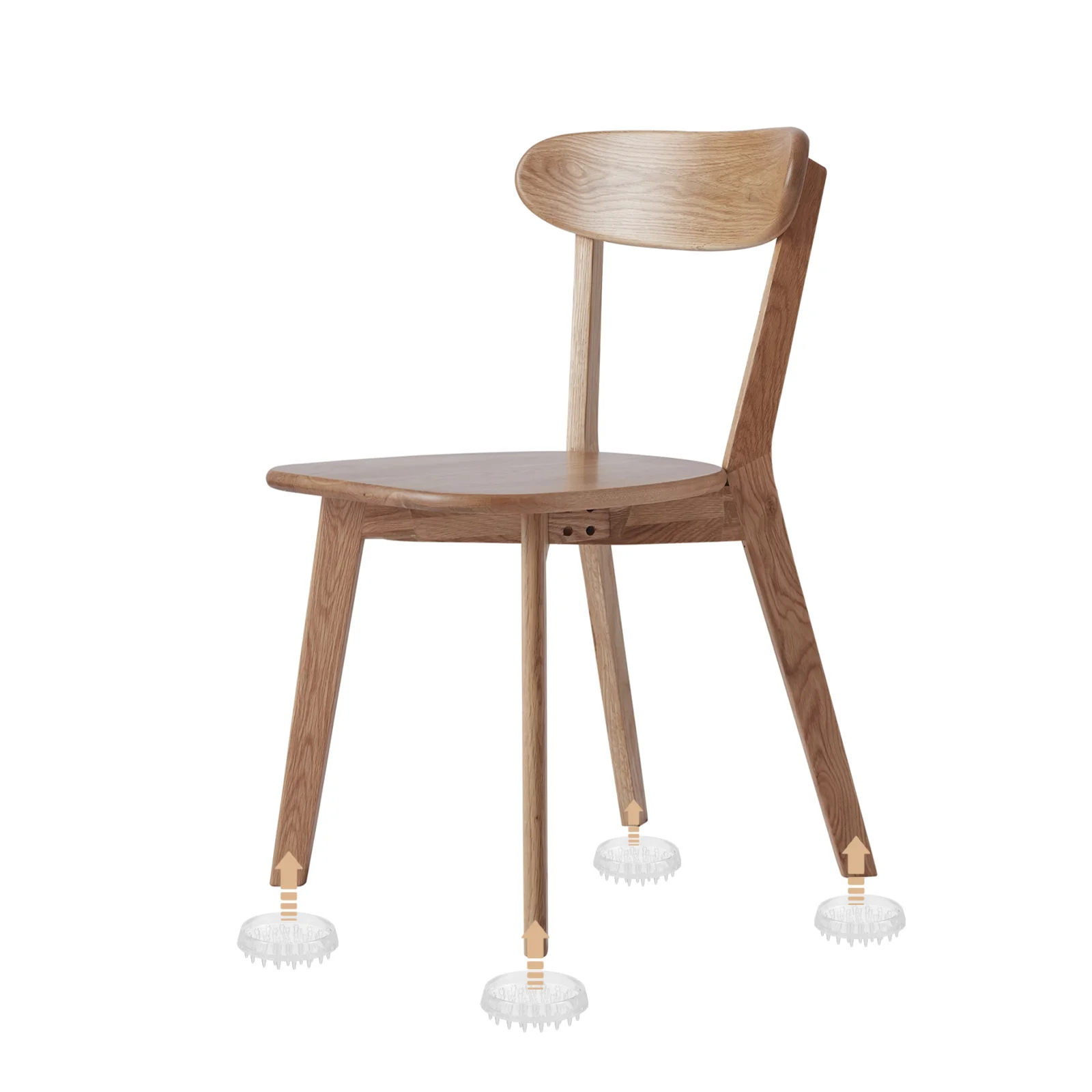 4 buah roda kastor kursi kaki lantai pelindung mebel tikar sofa untuk lantai kayu keras Non-slip bantalan tatakan coaster