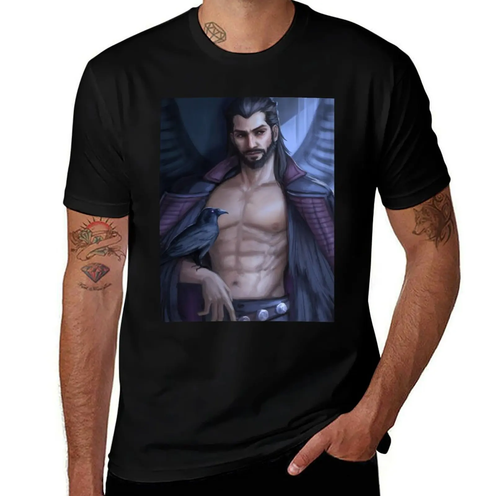 

Lucanis Dellamorte Art T-Shirt Basic All Season Solid T-Shirt