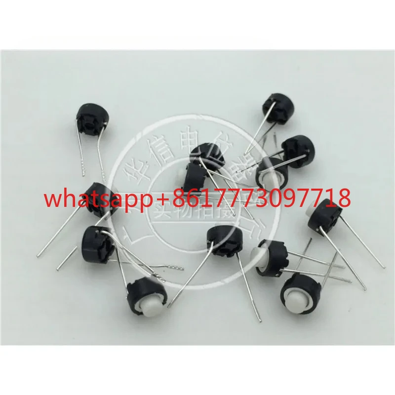 100Pcs touch switch, mixer internal button 6x6x5mm white head VSG1024