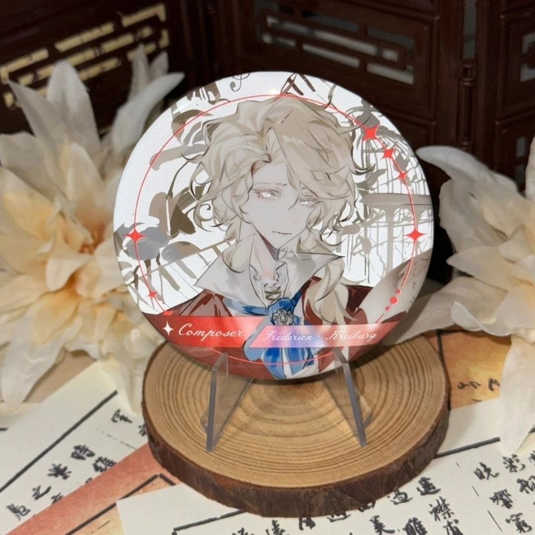 

Game Identity Ⅴ Frederick Kreiburg Composer Knight Cosplay Badge Gift Decoration Brooch Ambitus