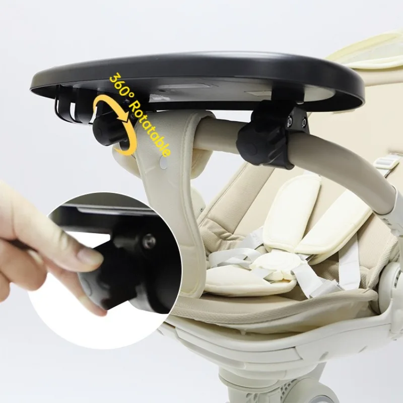 Universeller Kinderwagen-Snacktisch mit Getränkehalter, multifunktionaler, verstellbarer Kinderwagen-Organizer, kompatibel mit den meisten Kinderwagen für unterwegs – Detail 6