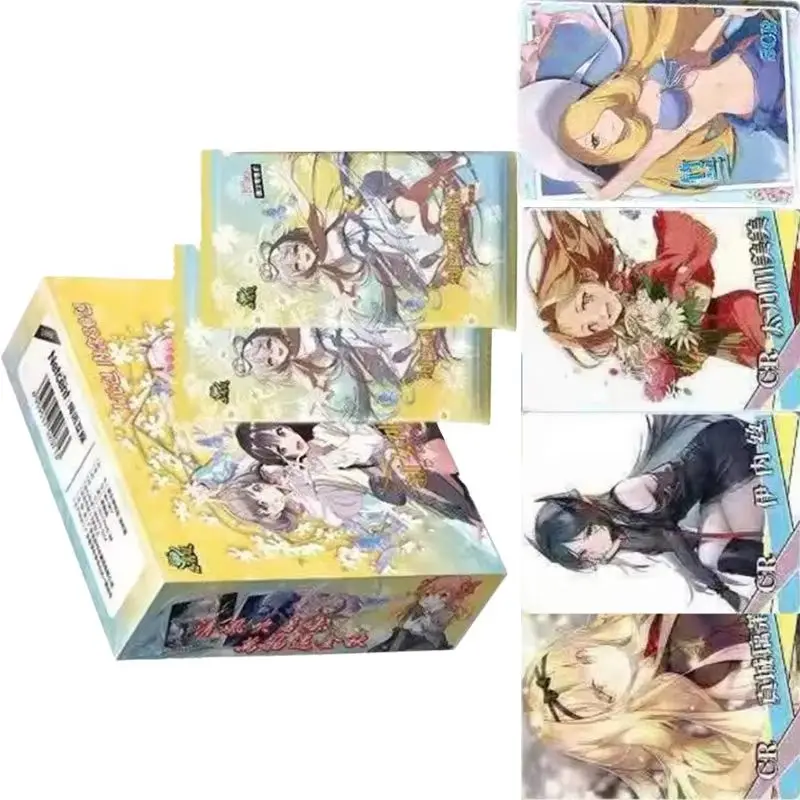 New Goddess Story Card Qingqiu Chapter SER Rare Multicolor Flower Language Flash Cards Anime Character Collection Cards Toy Gift