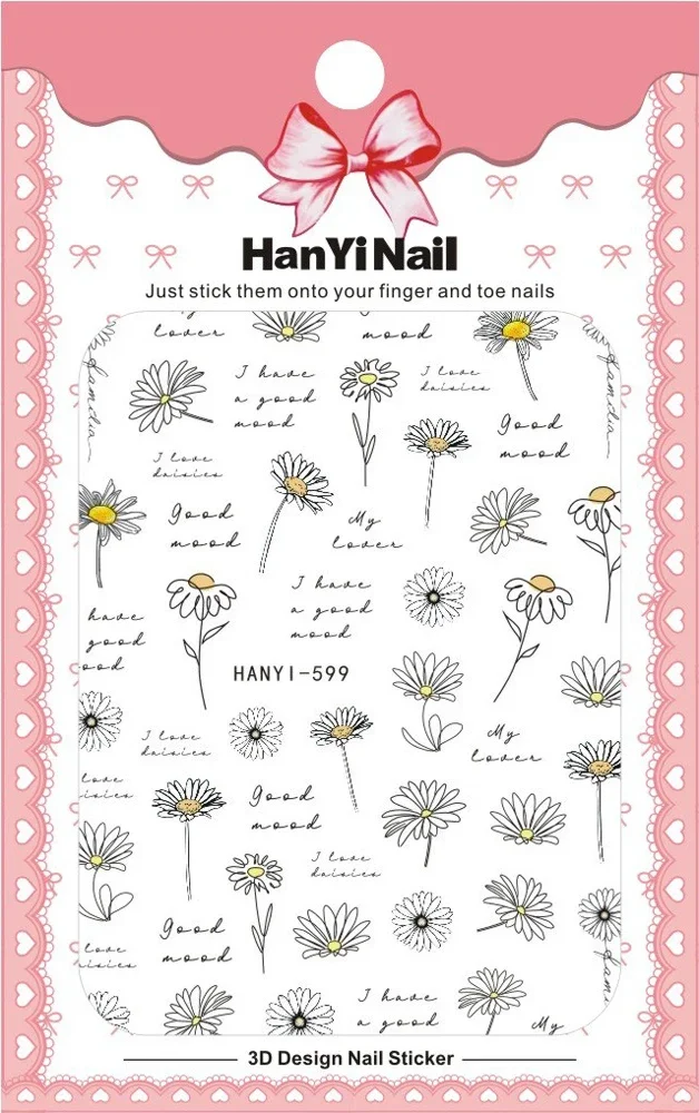 Pegatinas 3D para decoración de uñas, calcomanías deslizantes con diseño de mariposa y flores de hoja de arce coloridas, puntas de decoración para manicura DIY