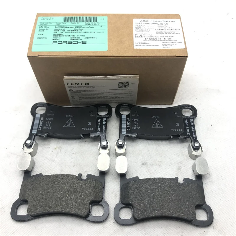 Auto Parts Brake Pad Set For Porsche Cayenne OE 9Y0615415K 9Y0698451H 9Y0698451P