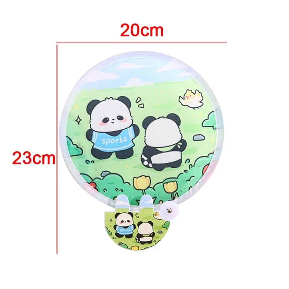 Creative Round Collapsible Pocket Fan Mini Cute Handheld Fan Portable Cartoon Pattern Foldable Fan Kid