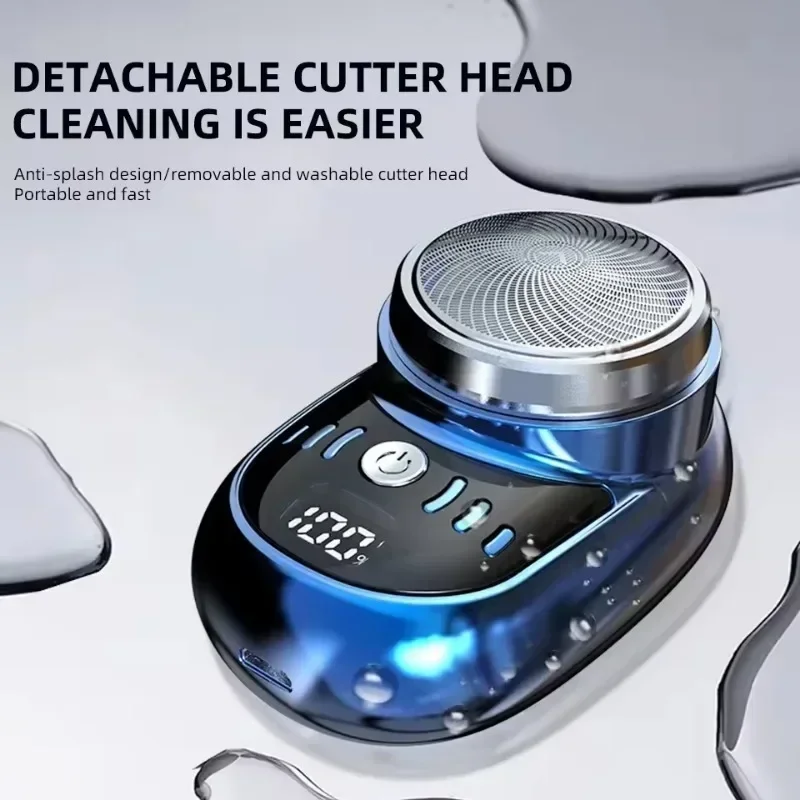 Electric Shaver Portable Razor Man Travel Attire Wet and Dry Usb Rechargeable Shaver Typec Charging Shaving Machine Mini for Men