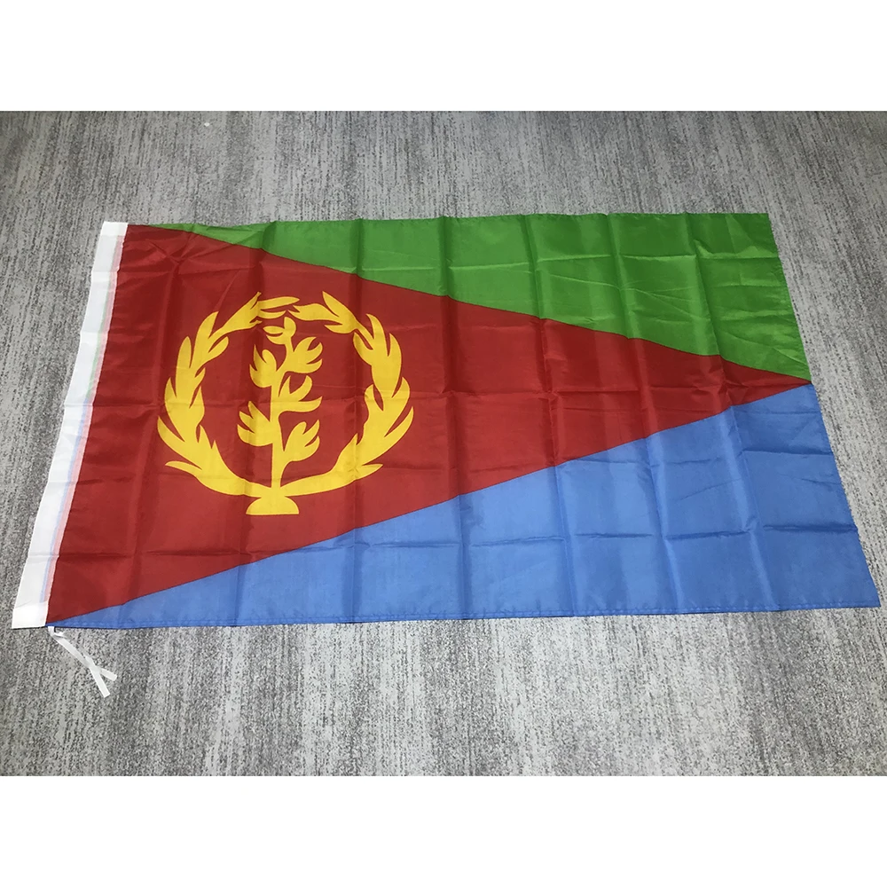 superonezxz flag Eritrea Flag 90x180cm high quality Polyester Hanging Eritrean National flag for home Decoration