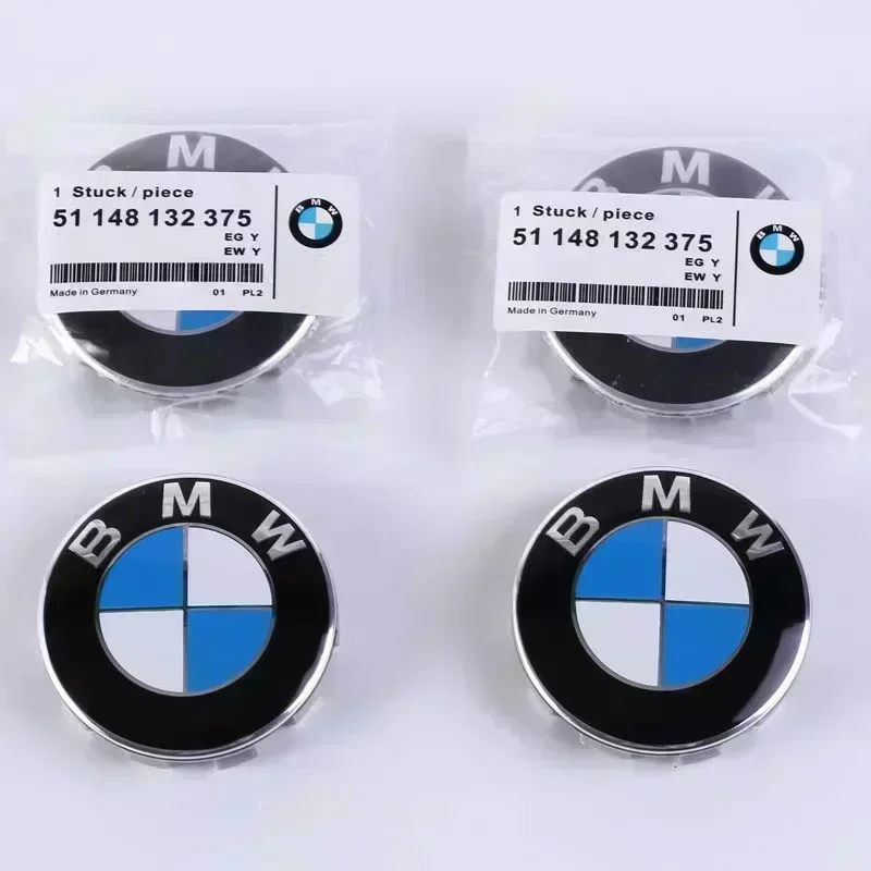 4Pc 56mm 68mm BMW Emblem For BMW Wheel Hub Caps For BMW 3 Series 5 Series E60 E90 F10 F30 E46 E39 X5 E53 E70 E38 Z4