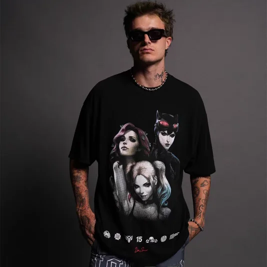 

Футболка CSPORT Clown Collaborative с коротким рукавом, трендовая, свободного кроя, из чистого хлопка, молодежная, дышащая