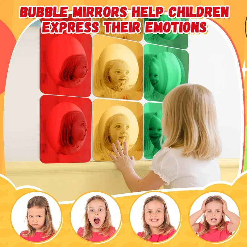 Sensory Bubble Mirror Interesting Interactive Toys Children's Acrylic Sensory Bubble Mirror For Sensory And Tactile Exploration