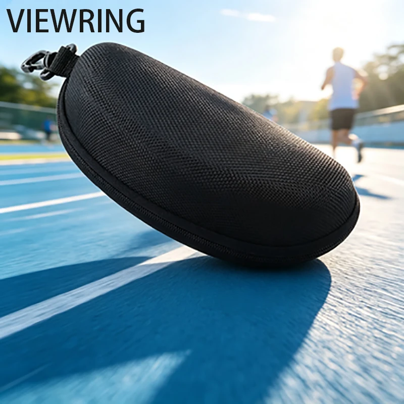 2026 New Fashionable Sports Anti Glasses Box Eva Zipper Box Oxford Cloth Glasses Box Portable Hook For Both Men And Women