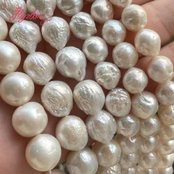 7-8/9-10/10-14mm Natural Freshwater Pearl Reborn Keshi Edsion Nearround Stone Beads 15 inch For DIY Jewelry Making Free shipping