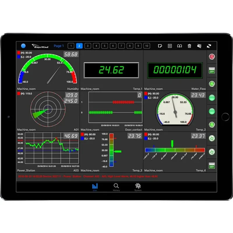 4G SMS Alarm Control ing Oven Humidity And Temperature  Strain Gauge Data Logger
