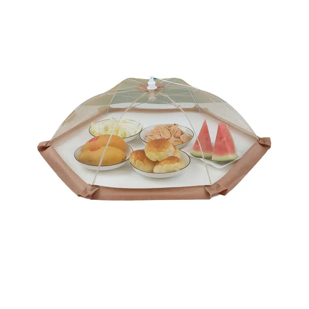 Foldable Food Covers Mesh Anti Fly Mosquito Meal Food Picnic Supplies Cover Cover Dish Covers Umbrella Meal Kitchen M5c1