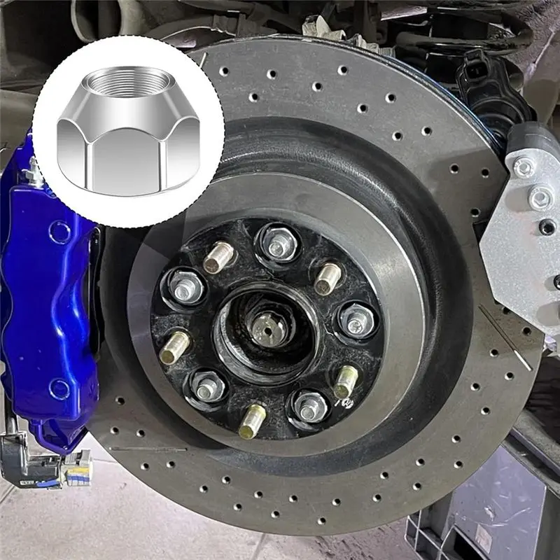 [NEWA64Z!】 24 Packs 1/2-20 Inch Trailer Lug Nuts, For 1/2Inch Wheel Lug Studs On Boat Trailer Tires RV Truck Tire Bolt Golf Cart