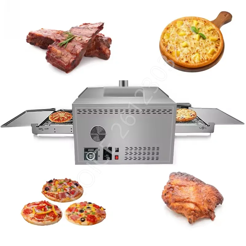 

Commercial Bakery Equipment Gas Industrial Bread Baking Pizza Oven Conveyor Pizza Oven Stainless Steel Pizza Making Machine