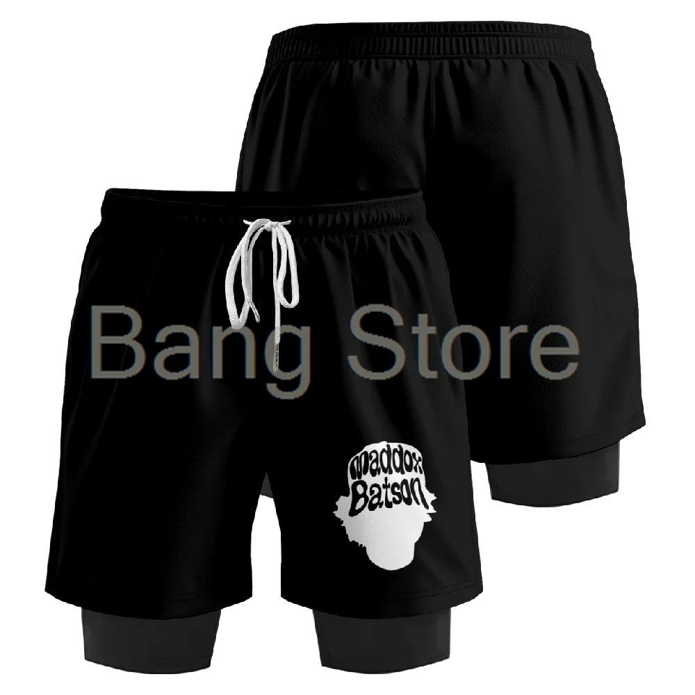 Maddox Batson Merch Fake Two-Piece Shorts Unisex Casual Streetwear Sports Shorts