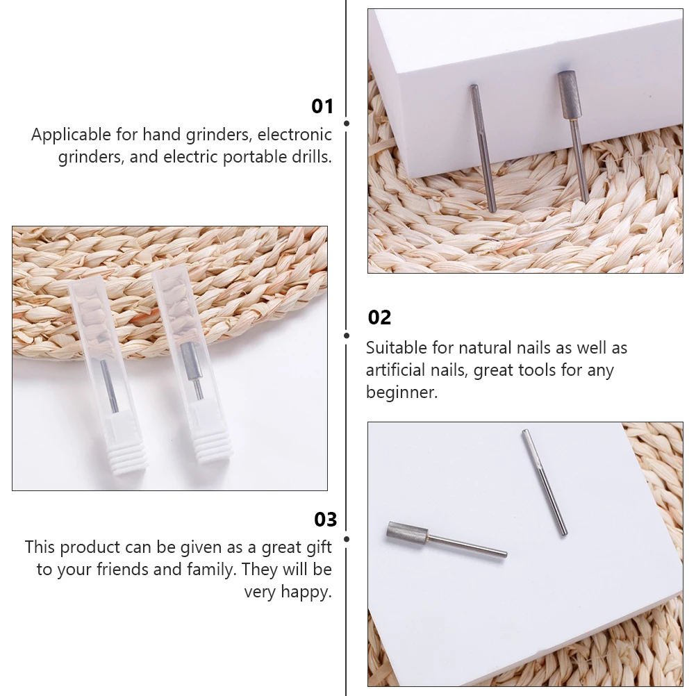 

1pc Tungsten Steel Nail Grinding Head Manicure Drill Bits For Natural Artificial Nails Pedicure Tool Set Accessory