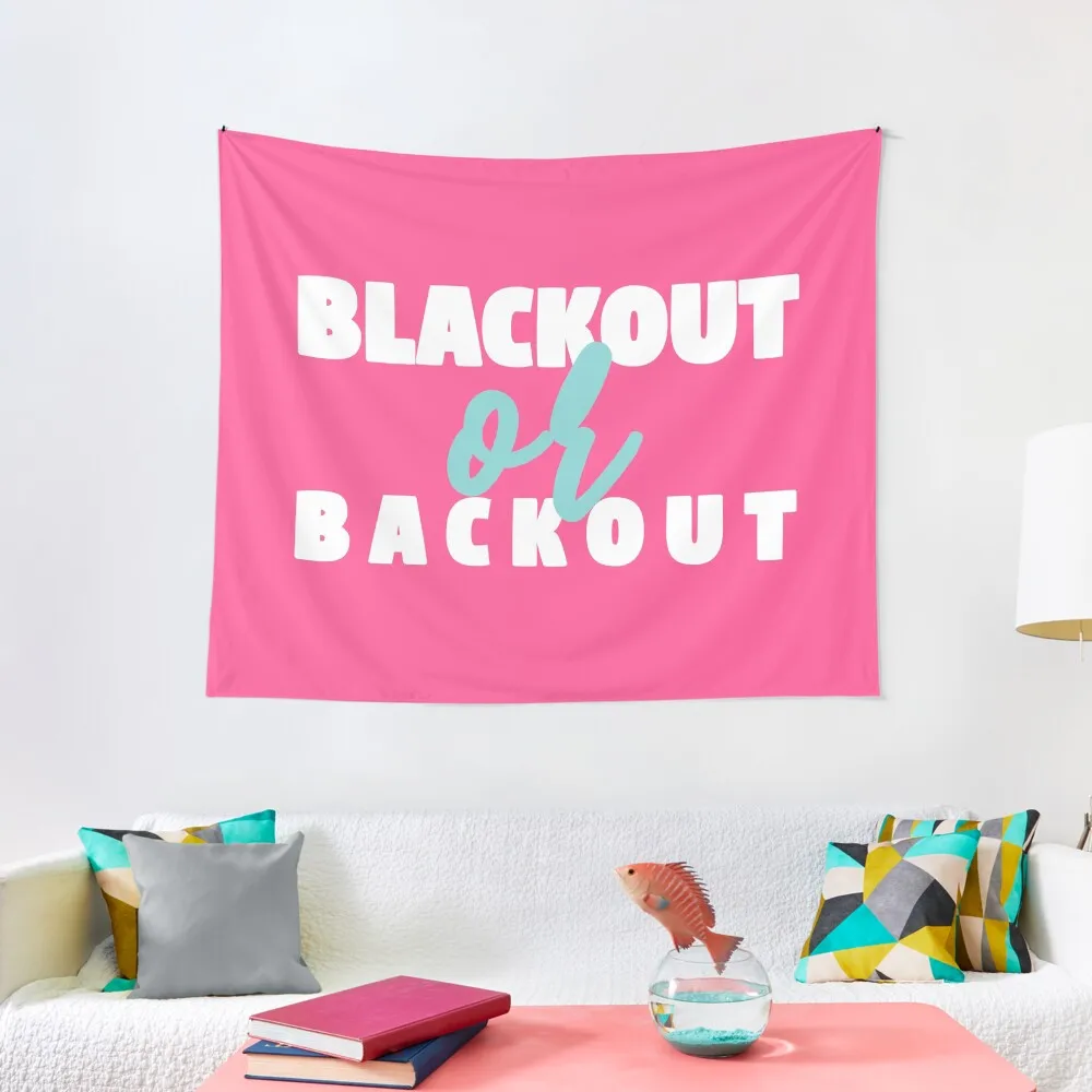 

Black out or back out Tapestry Decorative Paintings Christmas Decoration Home Supplies Room Decorating Aesthetic Tapestry