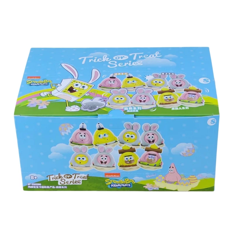 6 قطعة/المجموعة الأصلي صندوق أعمى سبونجبوب سكوير السراويل شخصيات كرتونية نموذج الشكل مفاجأة لعبة باتريك ستار الأطفال هدية