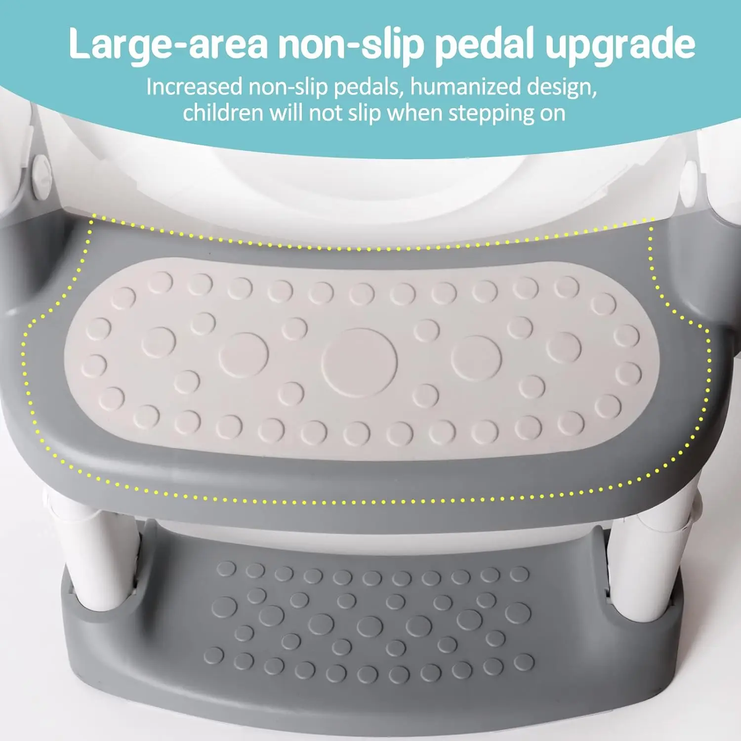 Toilet Seat with Step Stools Non-Slip Potty Chair for Kids Potty Training Seat with Ladder Adjustable Toilet with Splash Guard a