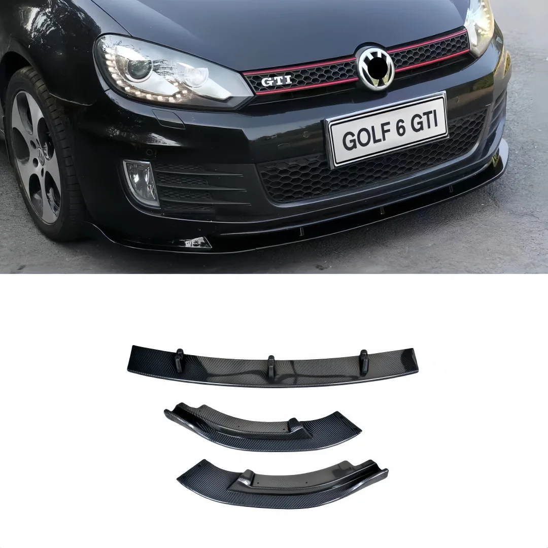 

Для VW Golf 6 GTI MK6 автомобильный передний бампер сплиттер для губ диффузор спойлер крышка нижний сплиттер лезвие защита BodyKit