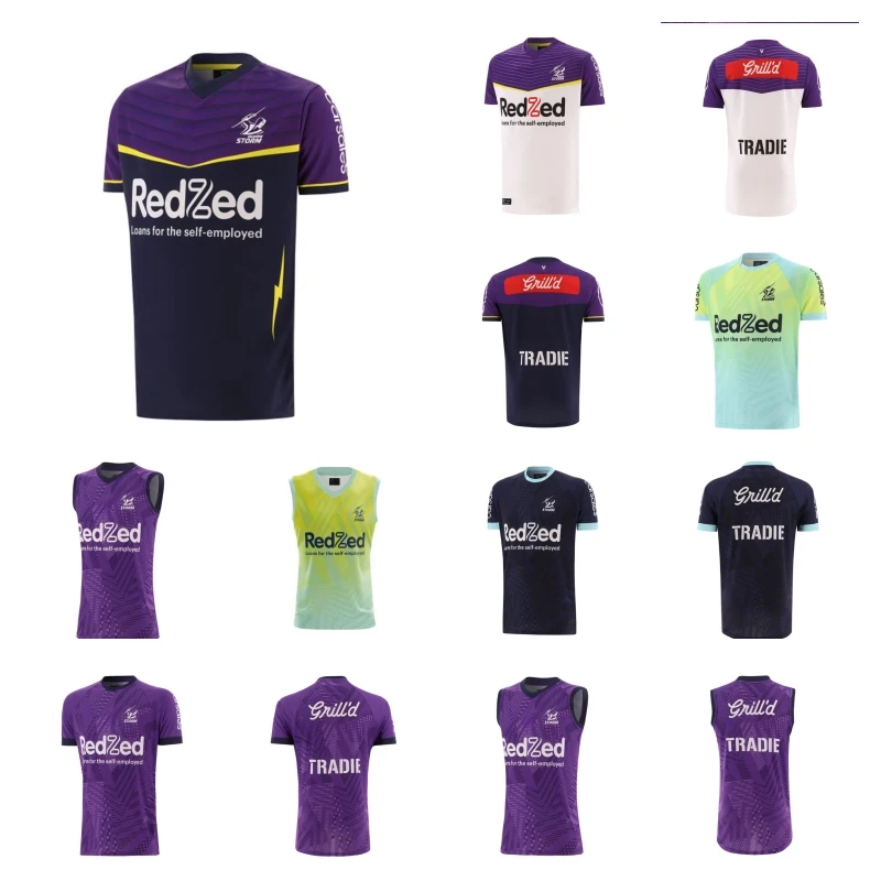 

2024 Melbourne Storm Mens Home Away RugbyJersey Training (Custom name and number )