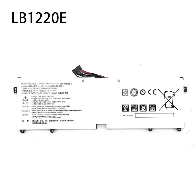 6850mAh 7.6v LBN1220E  high quality Compatible with LG 15U560 LG15U56 15U570 15U560-K LBN1220E laptop battery