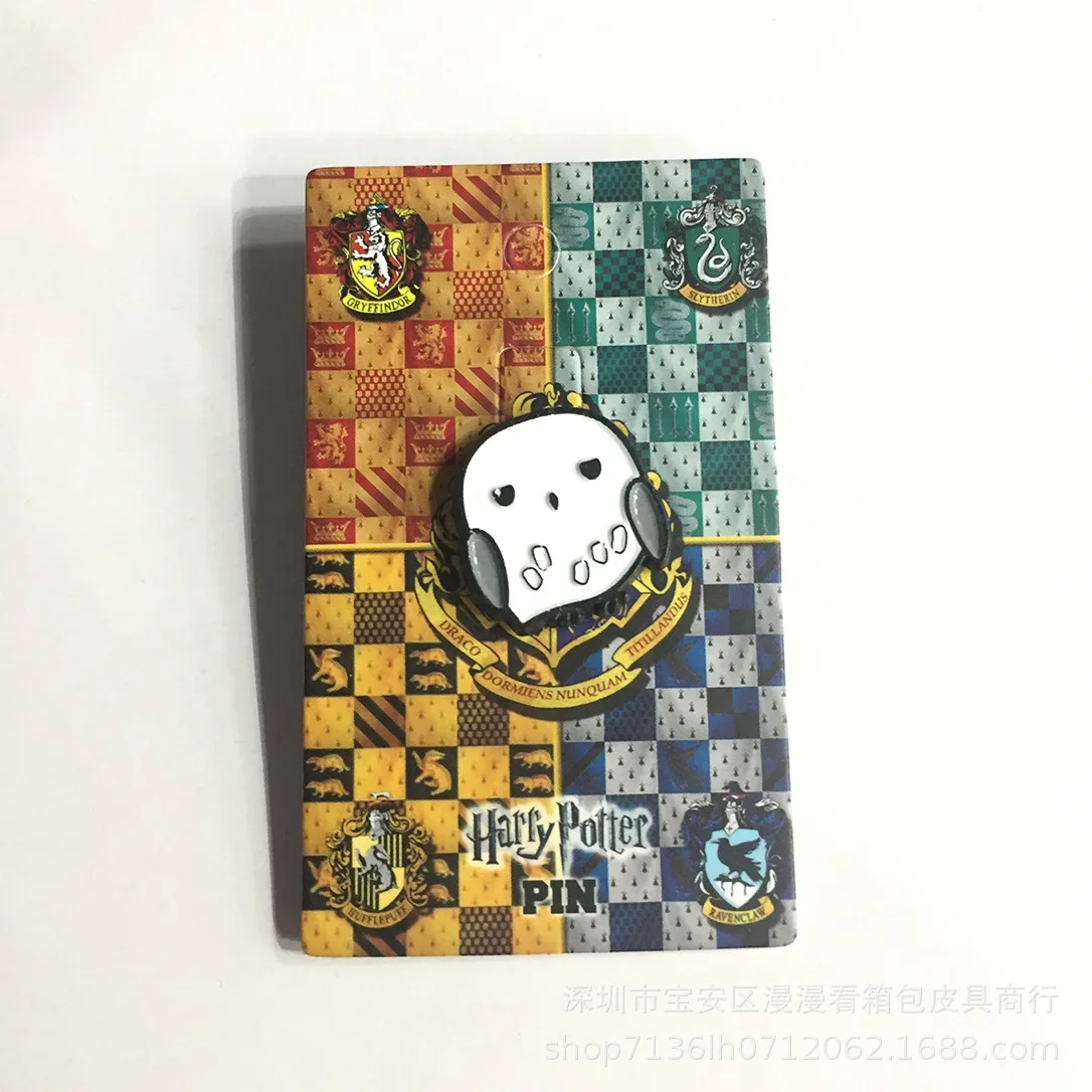 Anime Harries Figure School Badge Potters Pins Brooches Chestpin Hermione Ron Cosplay Props Kids Adult Birthady Gift Toy