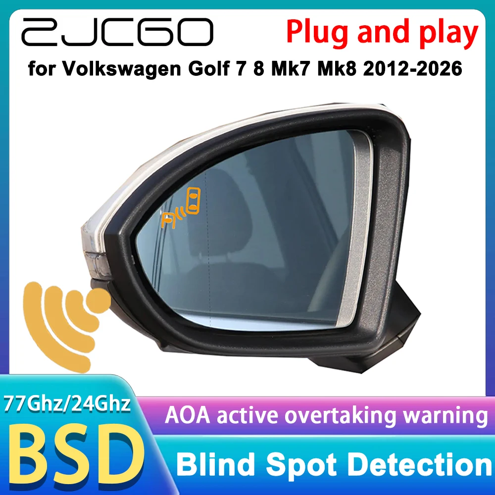 

for Volkswagen VW Golf 7 8 Mk7 Mk8 2012-2026 OEM Side Assist Blind Spot Monitor Detection BSM BSD System 77GHz Radar Detector
