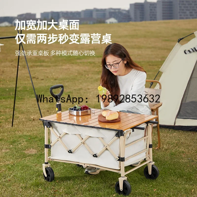 a-16 outdoor camping cart - portable folding trailer for stalls and travel