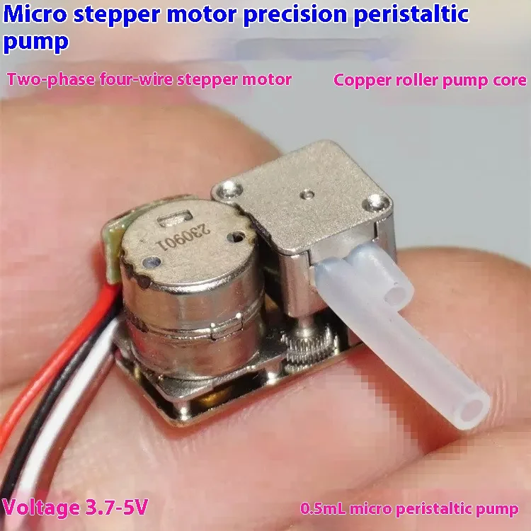 8mm Stepping Precision Peristaltic Self Priming Pump 3 5V Two Phase Four Wire Motor Micro Pump