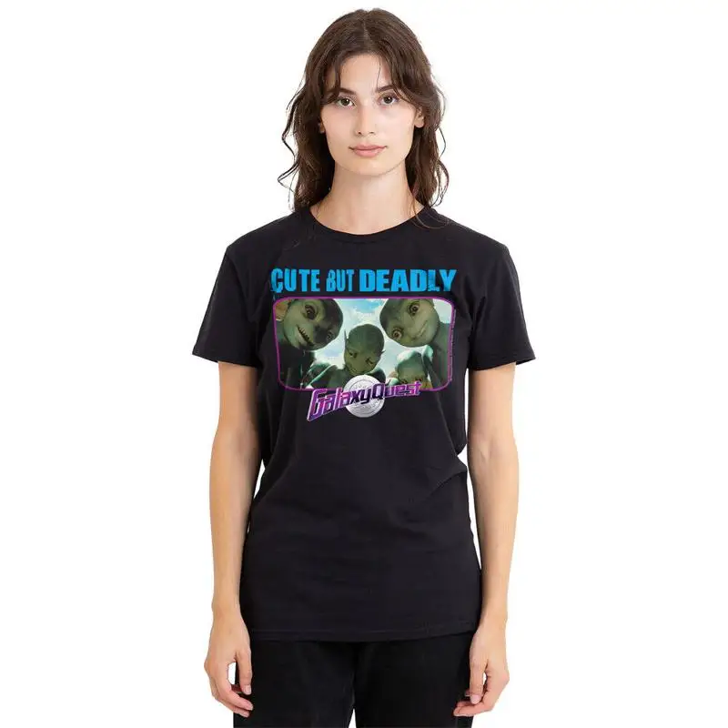 

Женская футболка Galaxy Quest Cute But Deadly S 2XL, черная