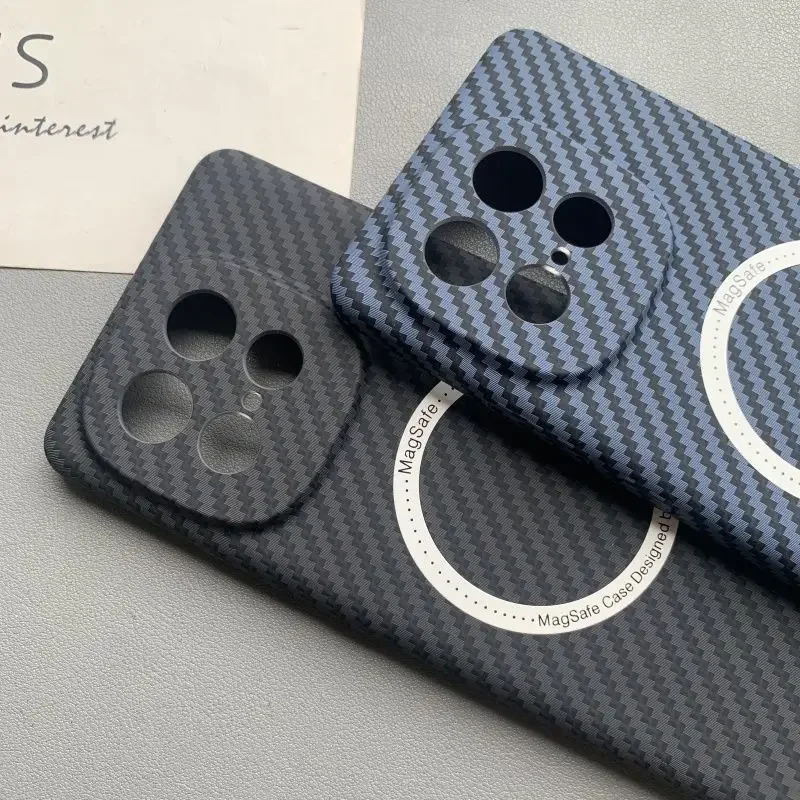 حافظة لهاتف IQOO Z10 Turbo Plus فاخرة من ألياف الكربون تدعم الشحن اللاسلكي حافظة رفيعة للغاية لهاتف Iqoo Z 10 Turbo pro Funda