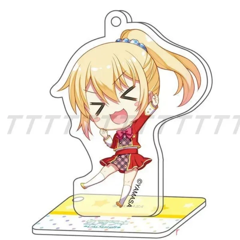 Desktop Ornament Acrylic Figure Stand Model Plate Keychain 10CM Anime Lucky Star Konata Izumi/Kagami Hiiragi/Tsukasa Hiiragi
